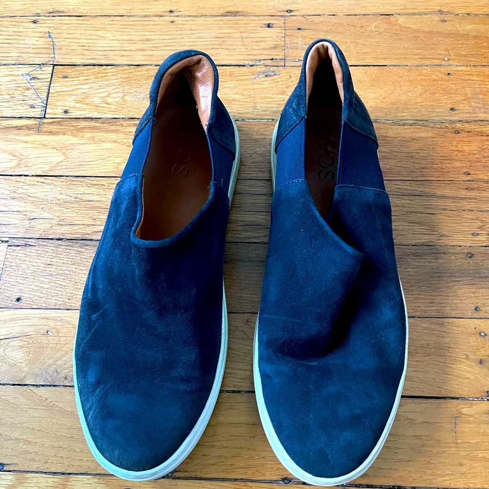 COS Slip On Leather Sneaker in Suede
